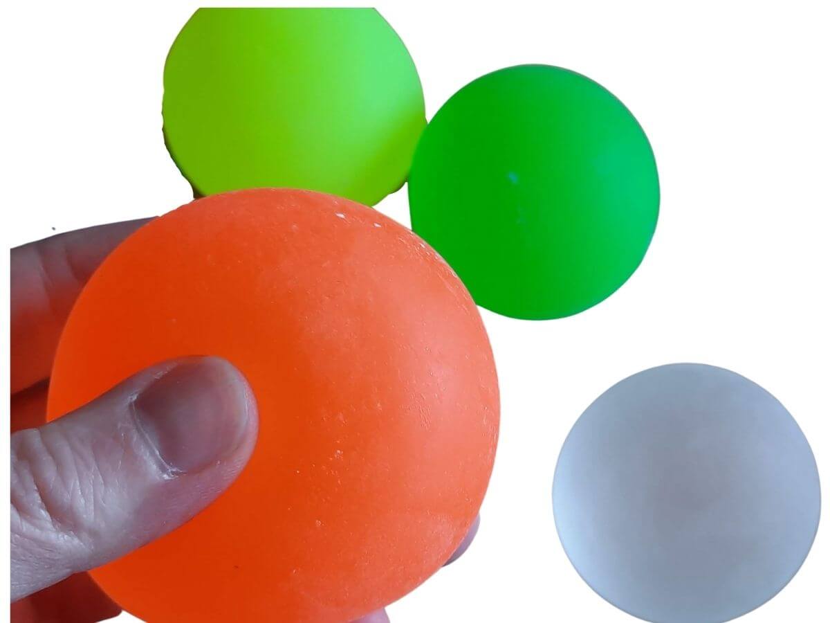 Neon Gel Squish Ball Orange