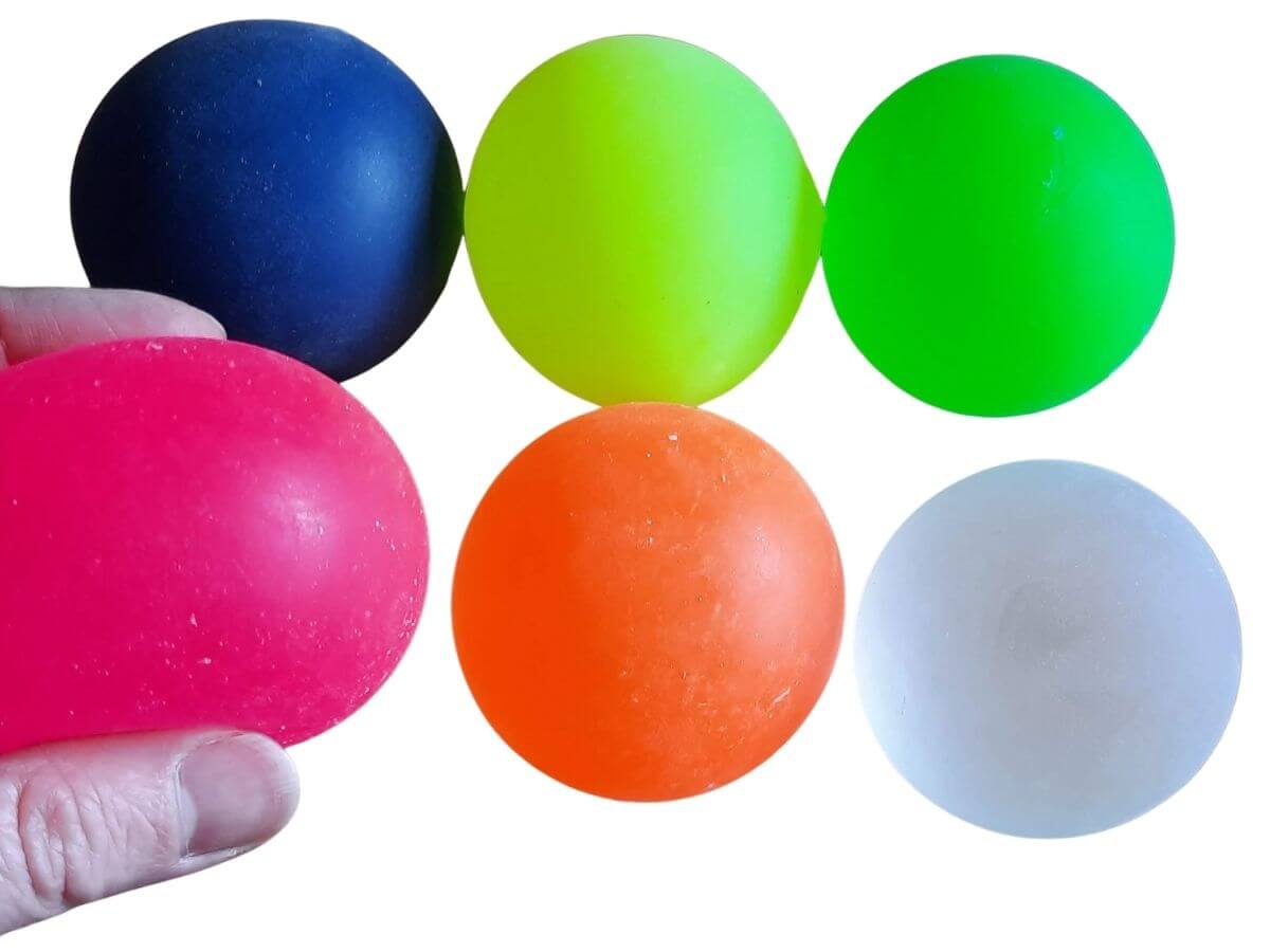 Neon Gel Squish Ball Pink