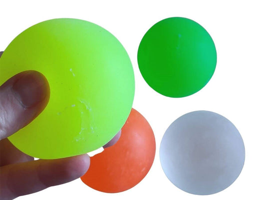 Neon Gel Squish Ball Yellow
