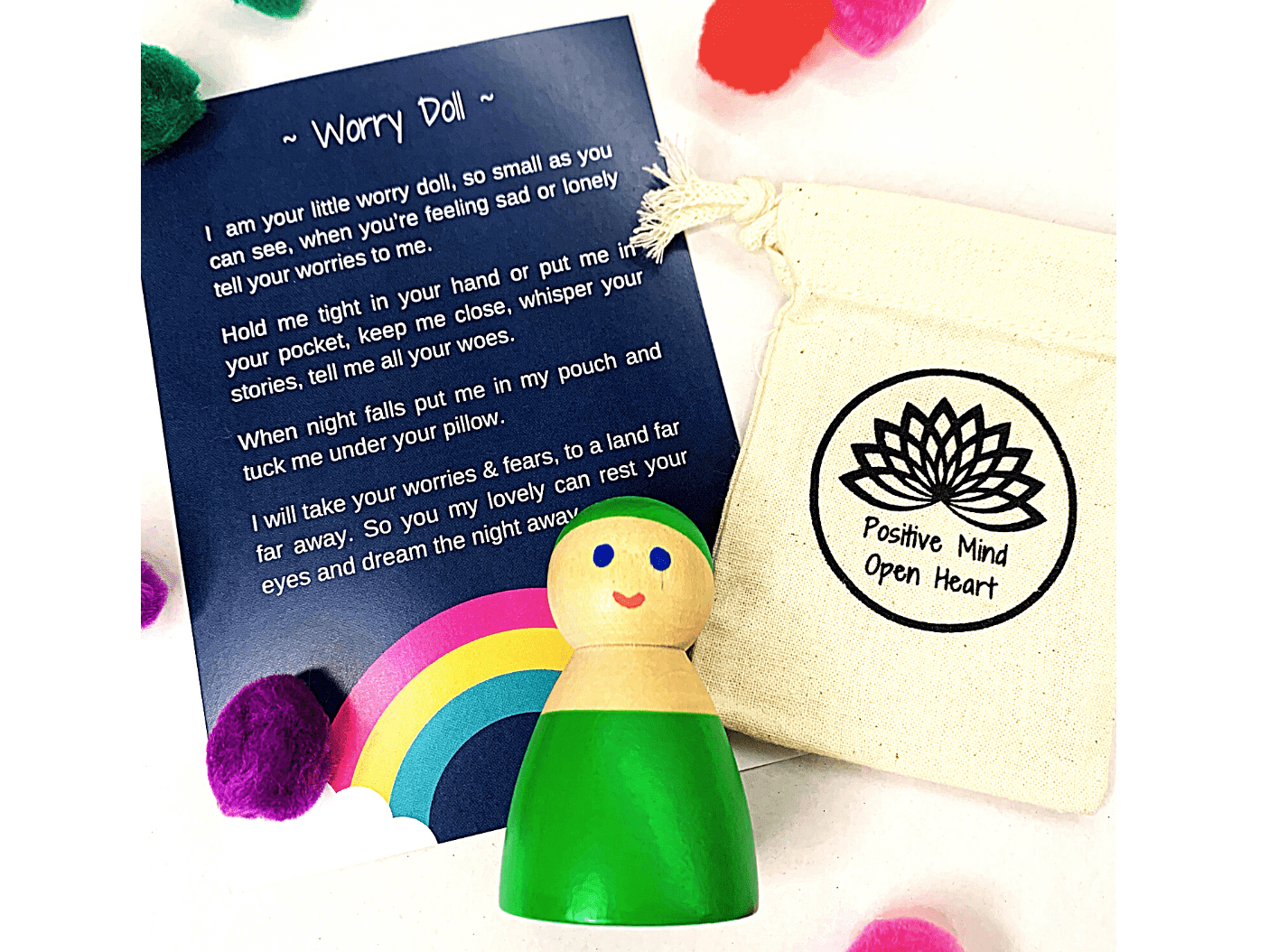 PMOH Worry Dolls Large green-min