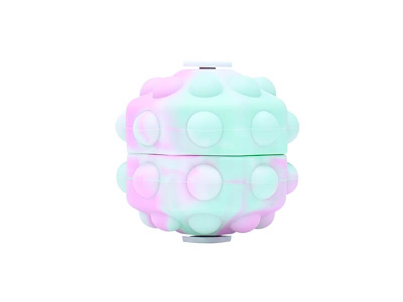 Pop Ball Spinner Light Up Pink Blue