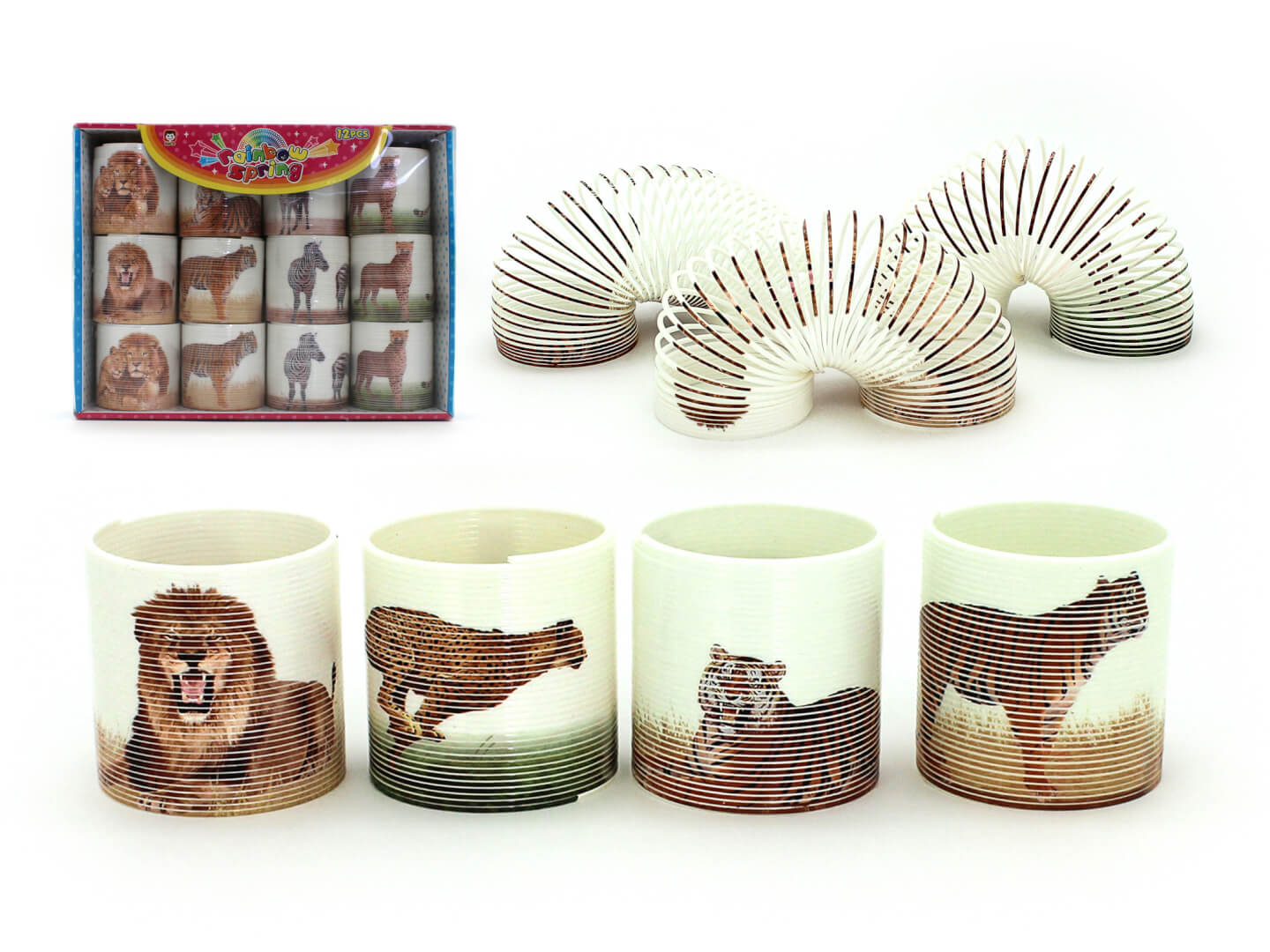 Jungle animal slinky spring