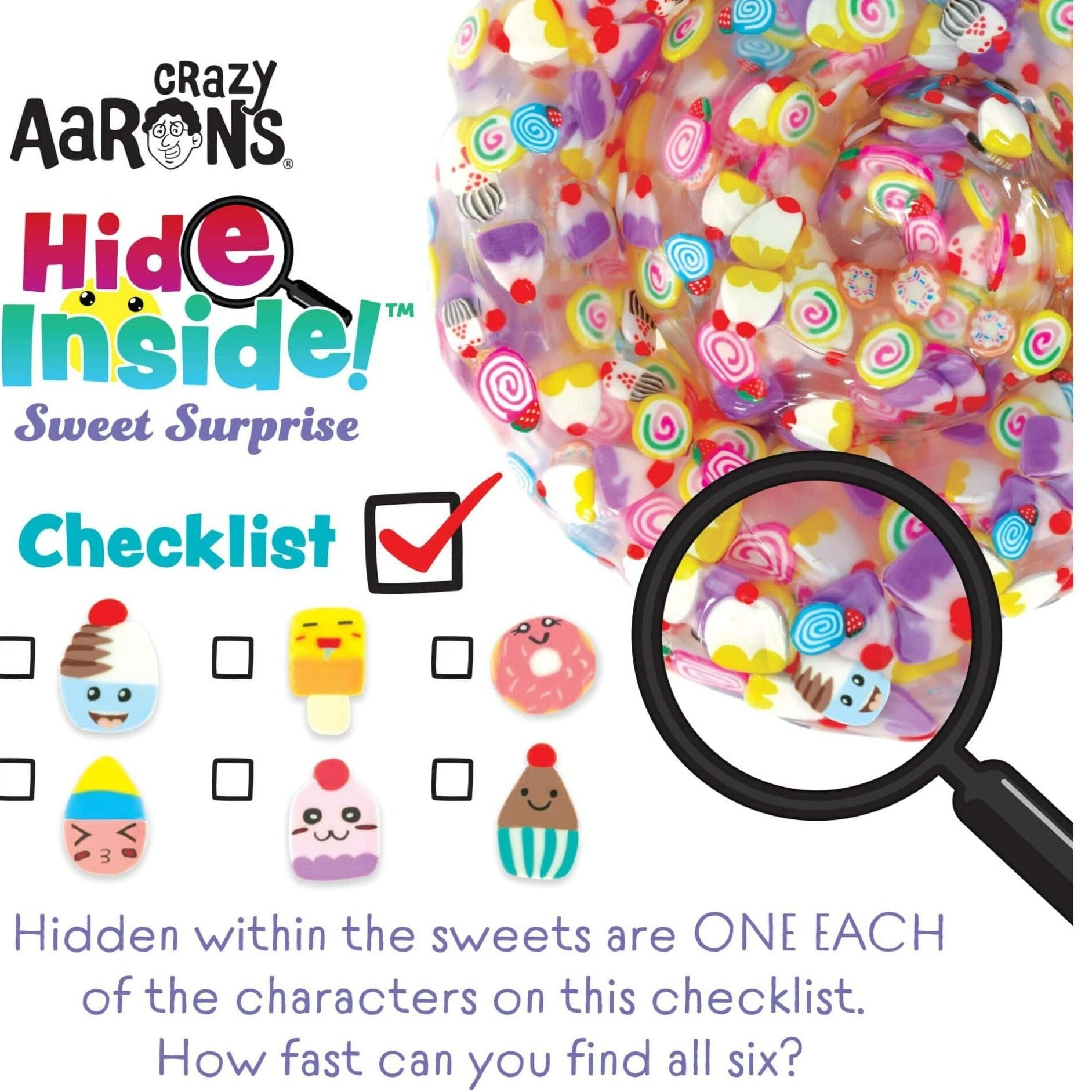 Crazy Aarons Putty HideInside_SweetSurprise Checklist