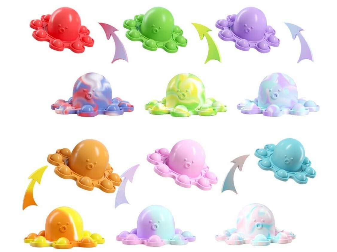 Silicon pop it octopus