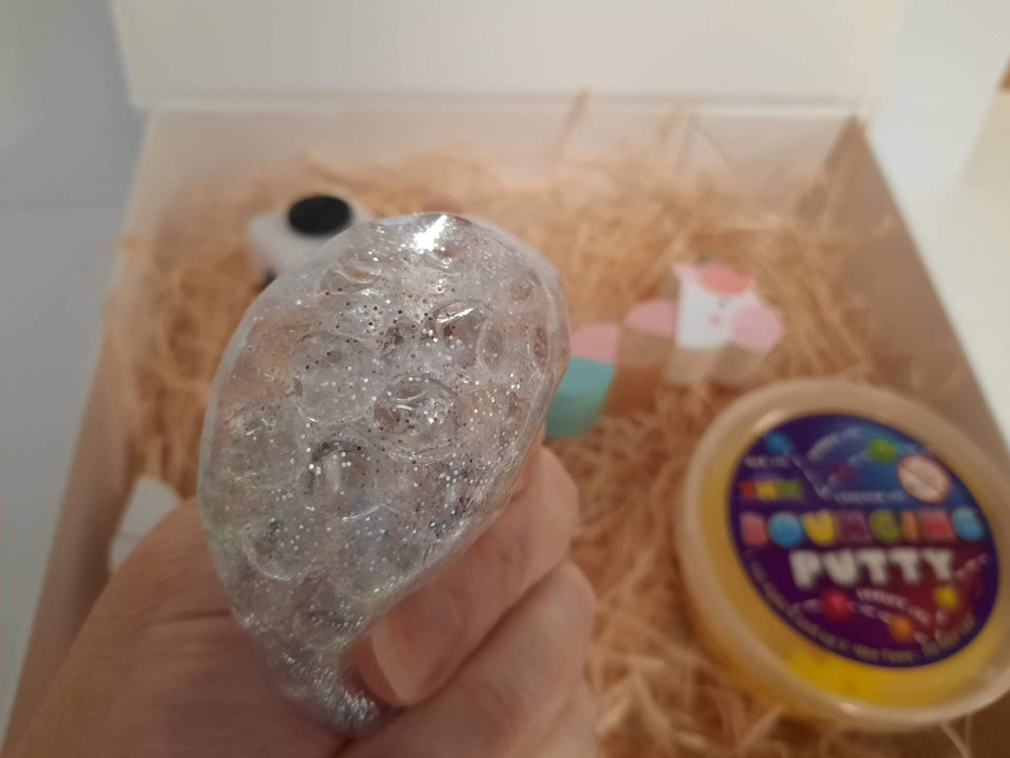 Silver Glitter water orbs ball