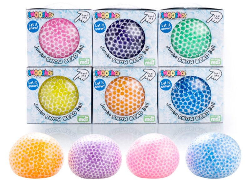 Smoosho Jumbo Snow Bead Ball with box