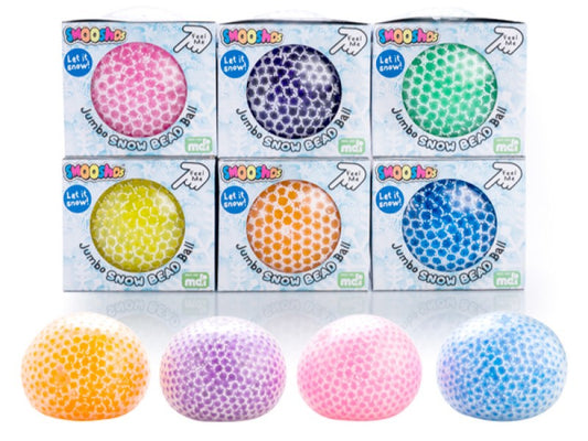 Smoosho Jumbo Snow Bead Ball with box