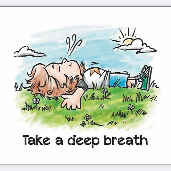 Take a deep breath card