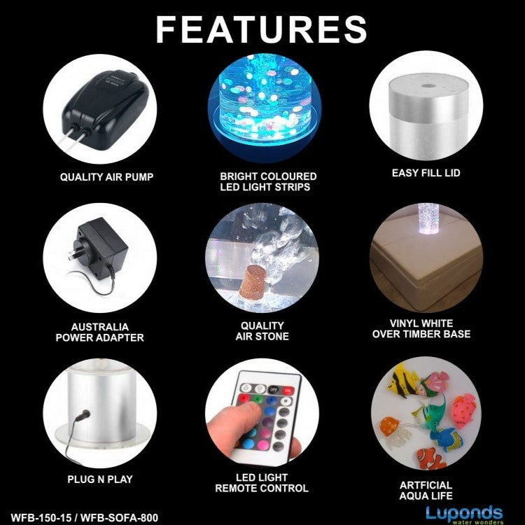 FEATURE OF 150CM WATER BUBBLE TUBE