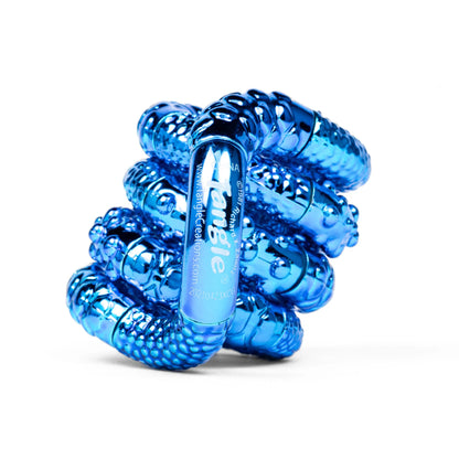 Tangle Jnr Fidget metallic Textured Blue