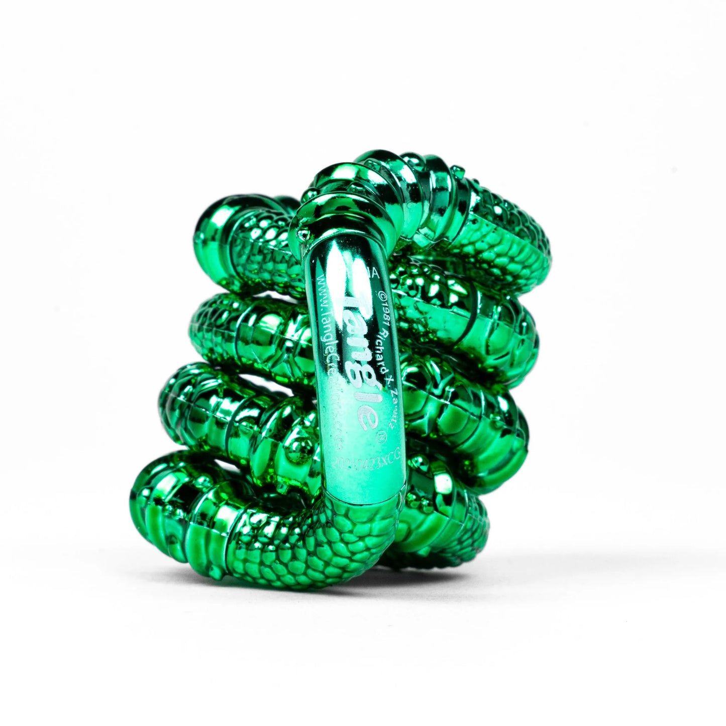 Tangle Jnr Fidget metallic Textured Green