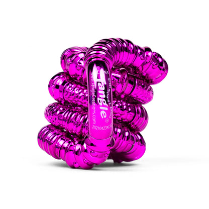 Tangle Jnr Fidget metallic Textured Pink