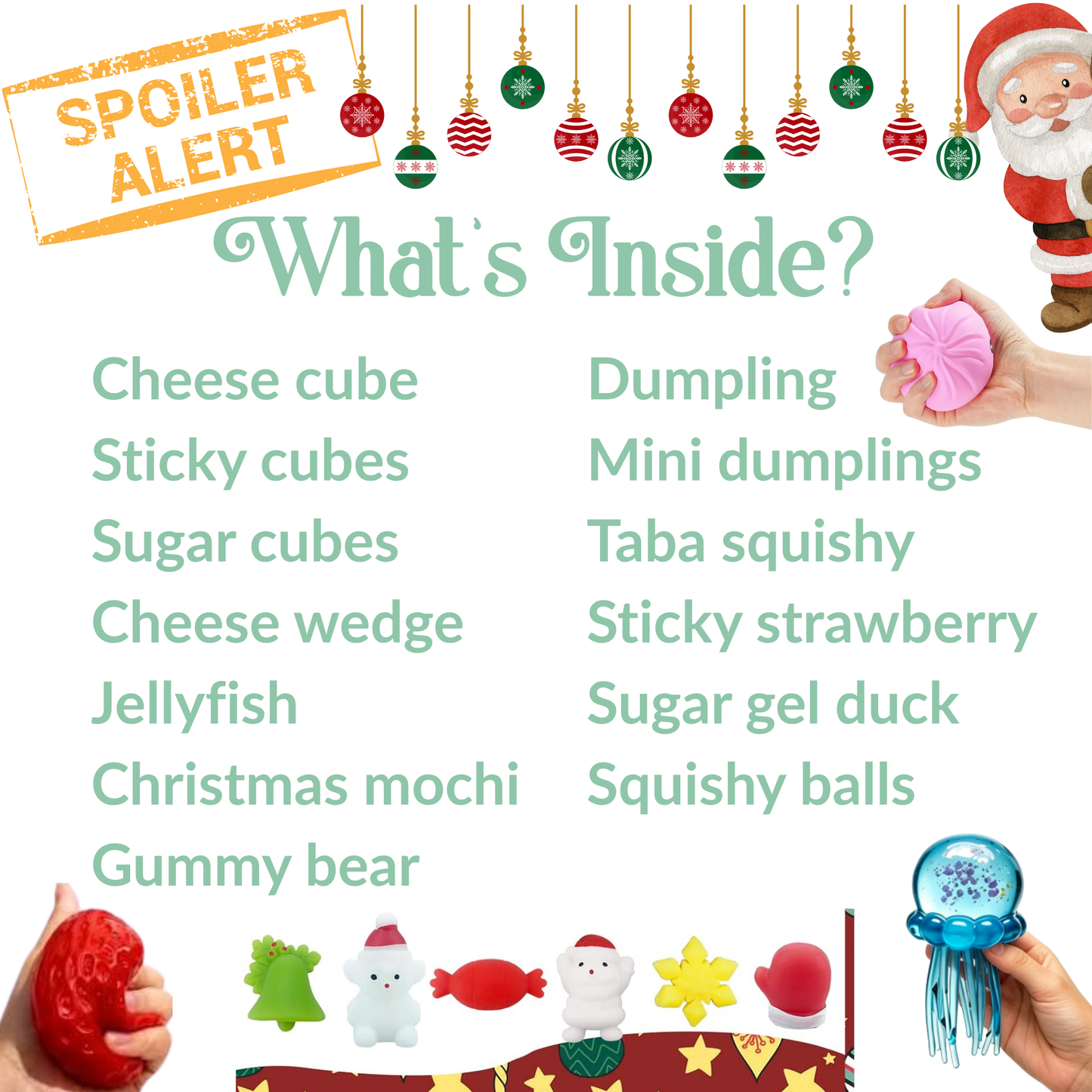 2026 Squishy Dumpling Advent calendar list
