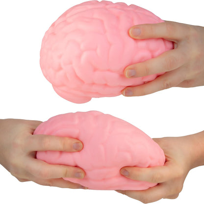 Jumbo Brain Squishy 15cm in hands