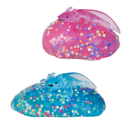 Axolotl Bead Putty blue and pink