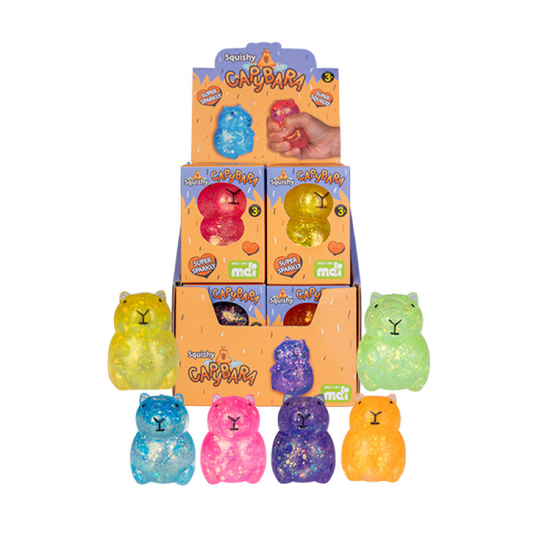 Squishy Glitter Capybara in box