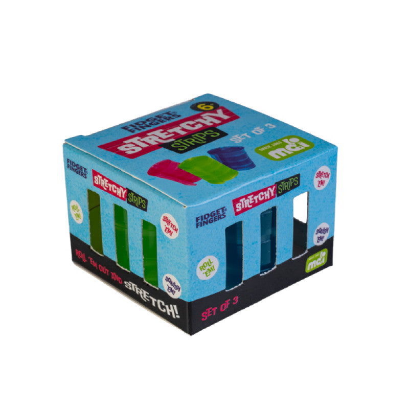 Stretchy Strips Roll-Ups Fidget Packof3 box
