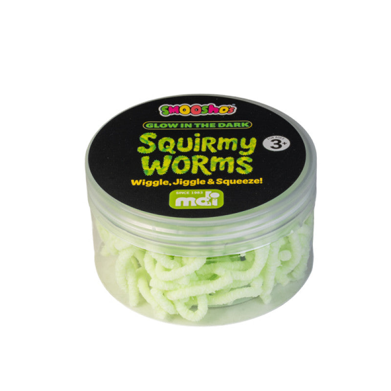 Smooshos Squirmy Worms Glow in the Dark