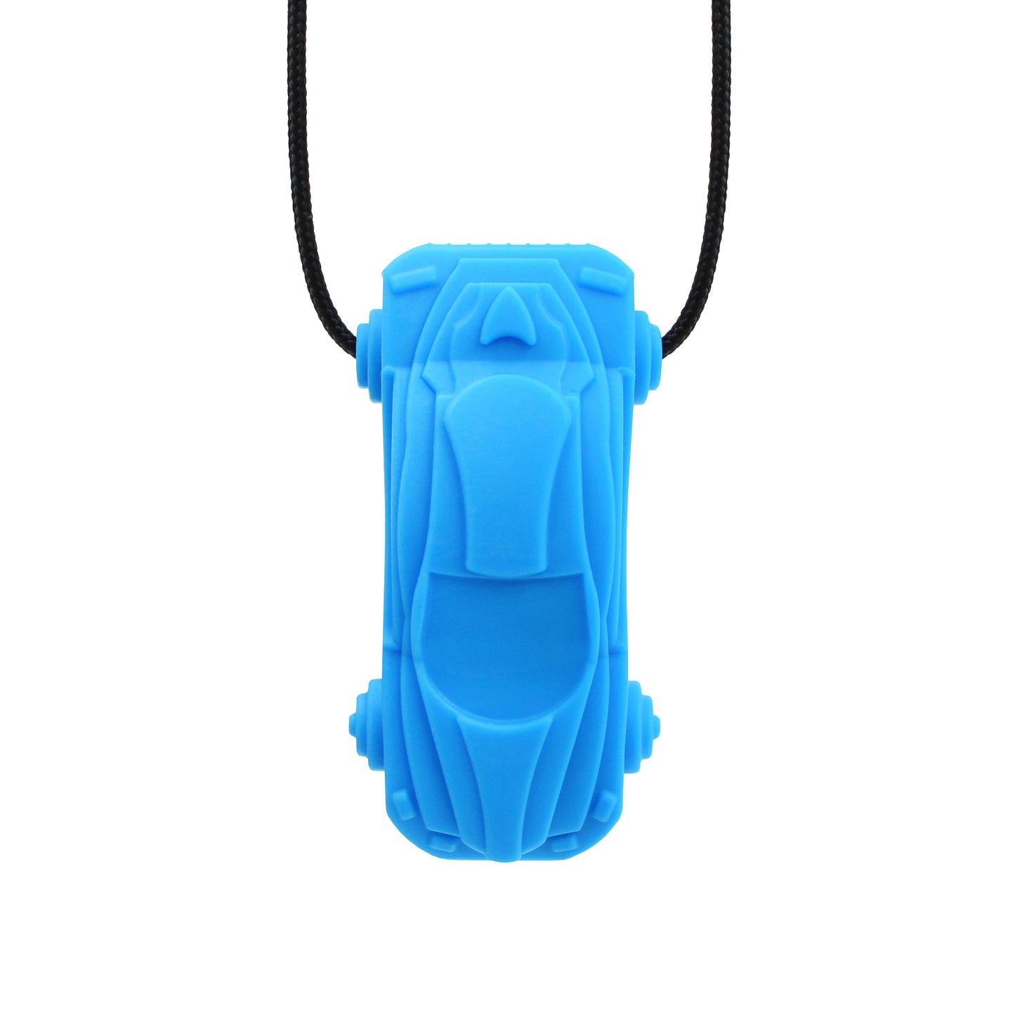 ARK Race-car chew necklace bright blue
