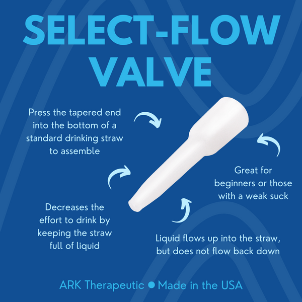 Flow Through Straw ARK Select-Flow Valve for Controlled Straw Drinking | Oral Motor Tool ...