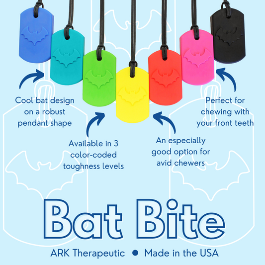 ARK Bat Bite Sensory Chew Necklace Features