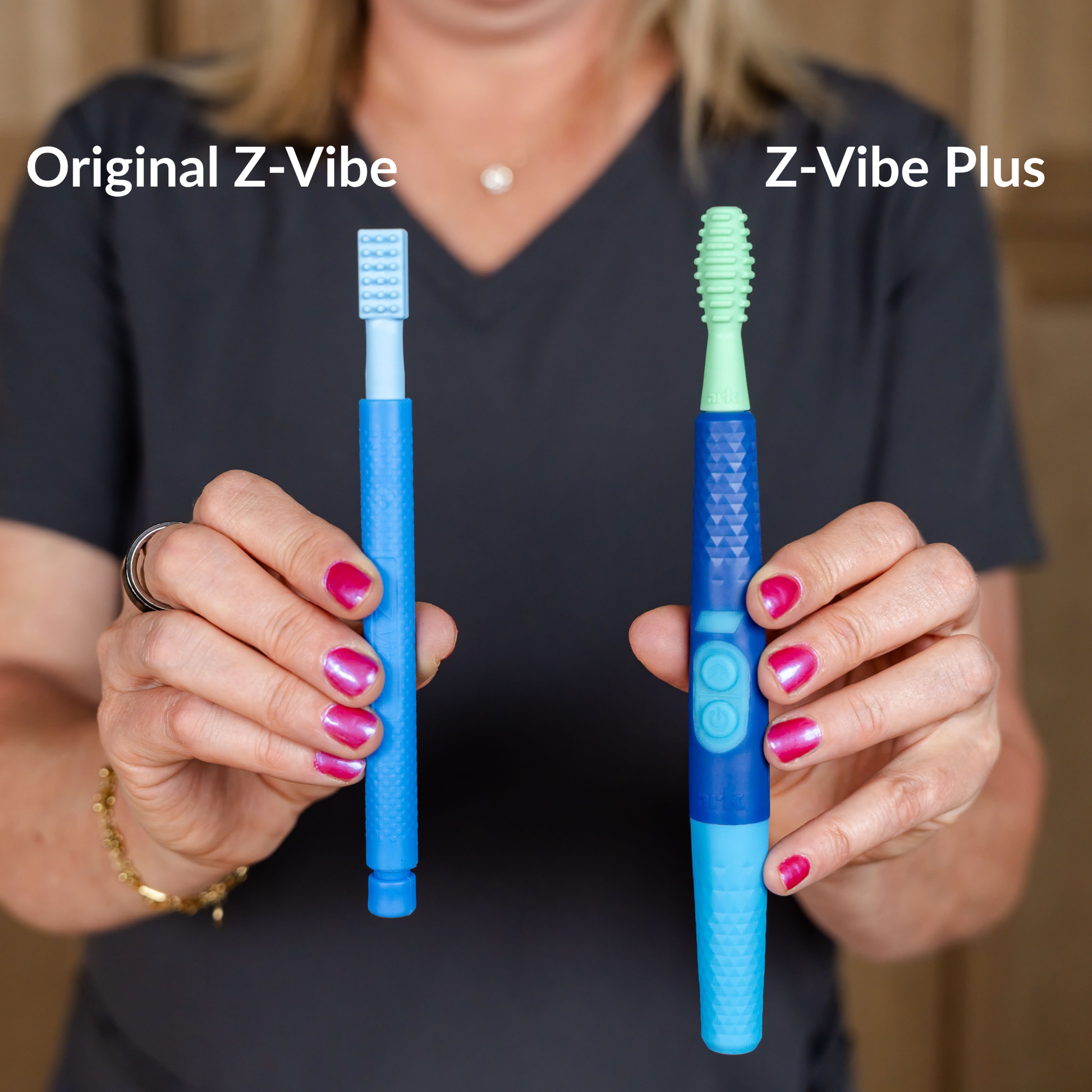 ARK Z-vibe Plus vibrating oral motor tool comparison