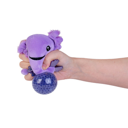 Axolotl Plush Ball Jellies Purple Squeeze