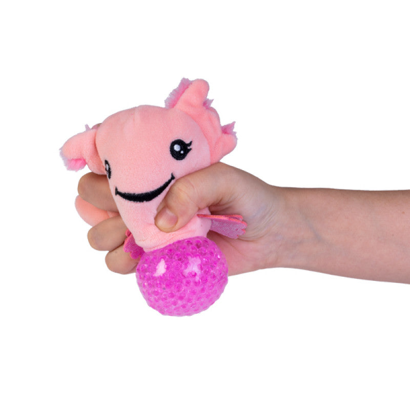 Axolotl Plush Ball Jellies Pink Squeeze