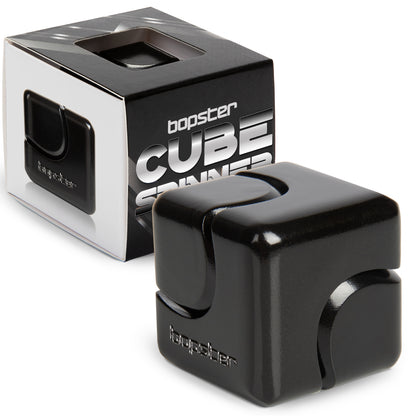 Bopster Metal Cube Fidget Spinner Black