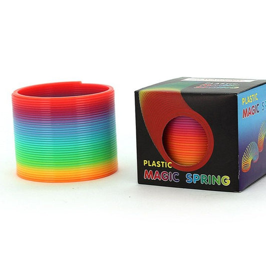 Rainbow slinky spring in box 80mm