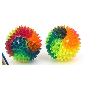 Rainbow Spiky Flashing Ball