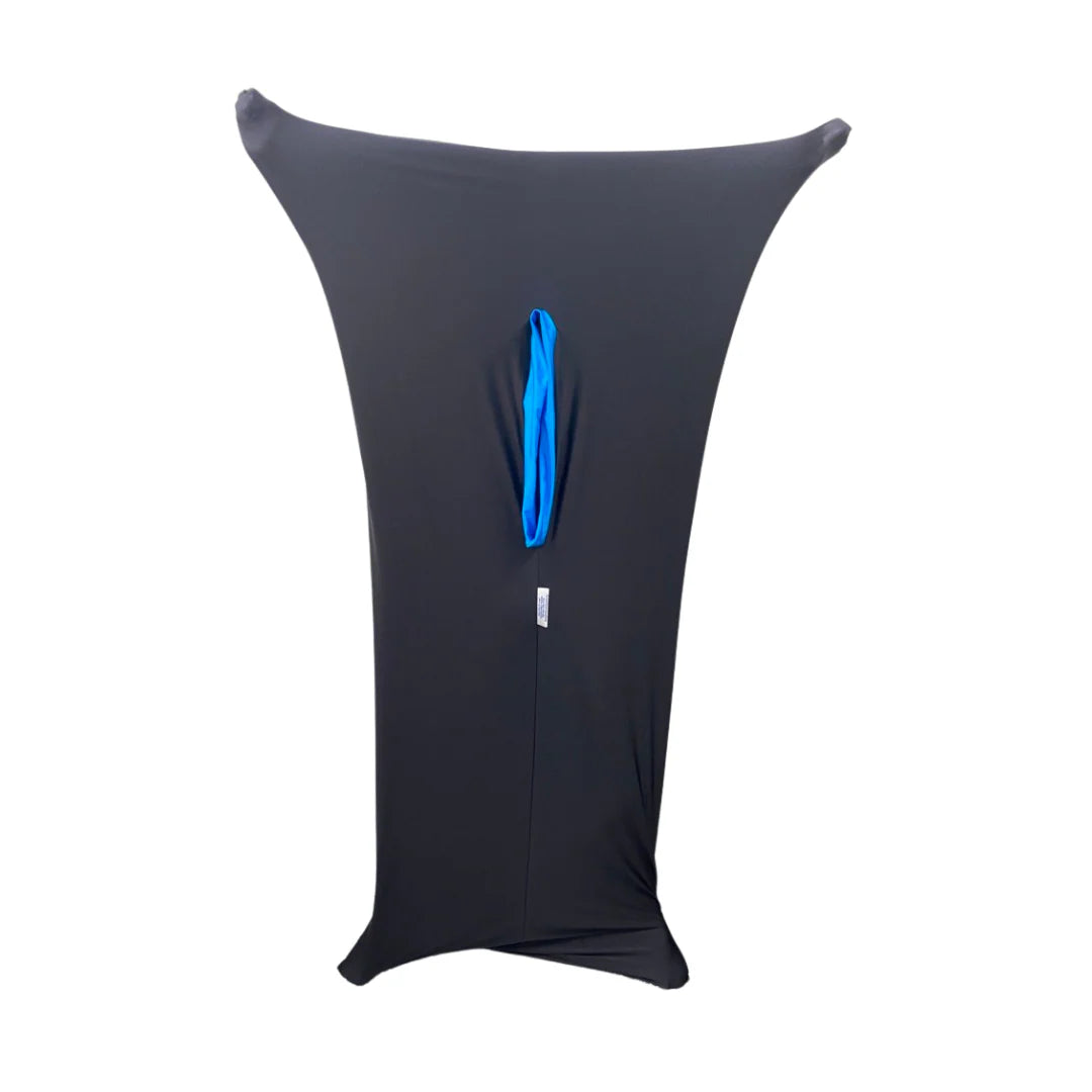 Lycra Body Sock black with turquoise band