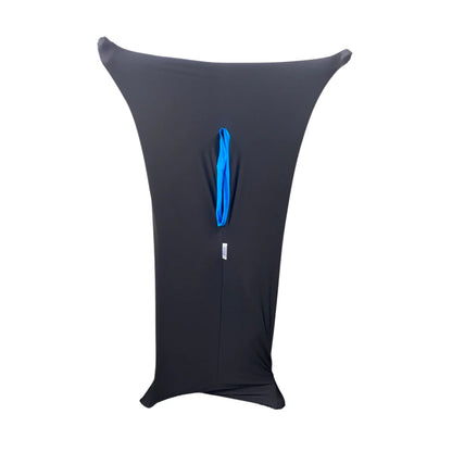 Lycra Body Sock black with turquoise band