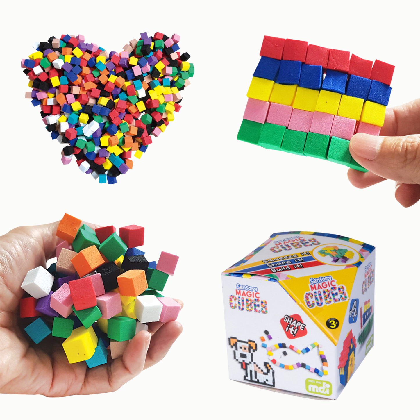 Magic Sensory Cubes in box