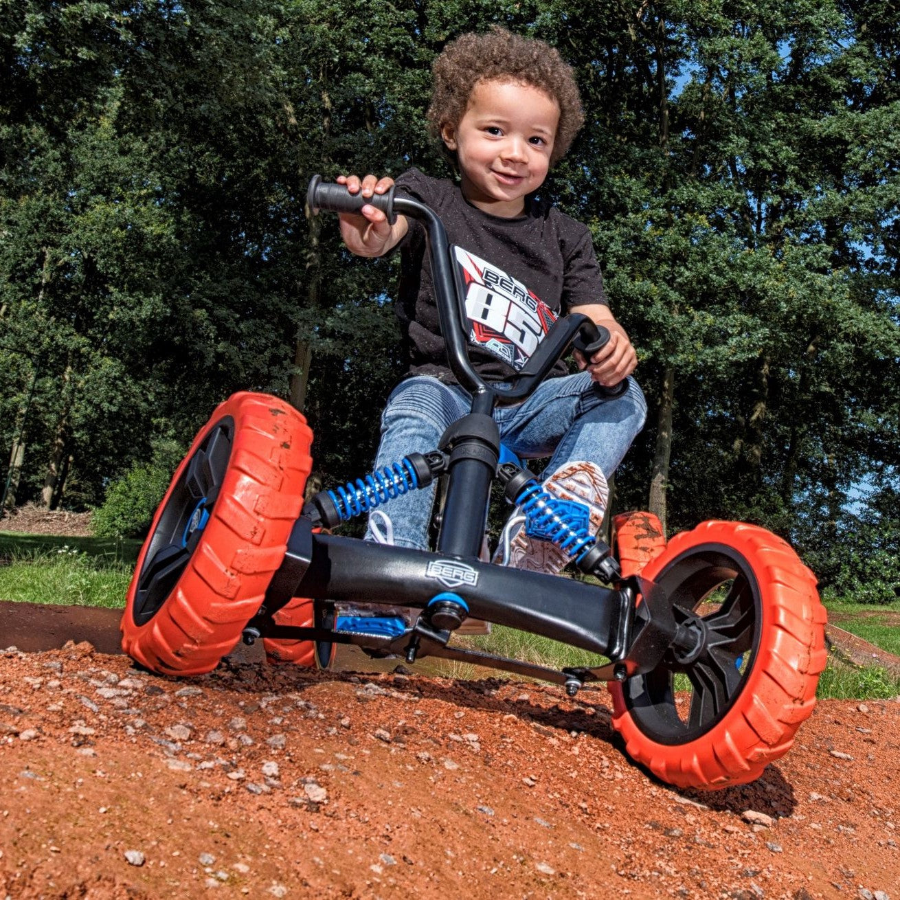 Boy riding Buzzy Nitro Go Kart