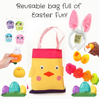 Bunny bag with items Bunny ears