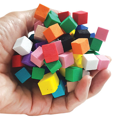 Magic Sensory Cubes in hand