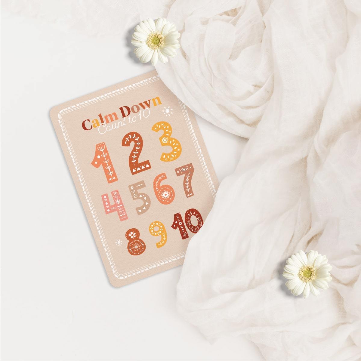 Calm Down Cards counting