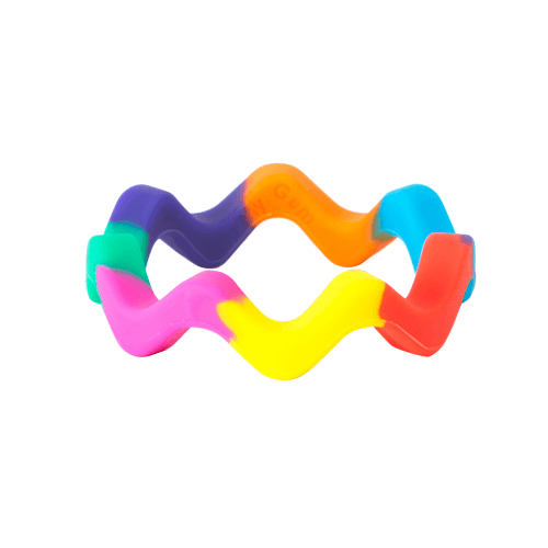 Chewigem Wave Sensory Chew Bangle Rainbow