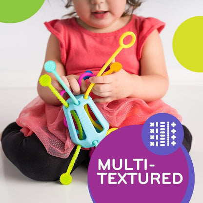 Child playing with Mobi Zippee Toy