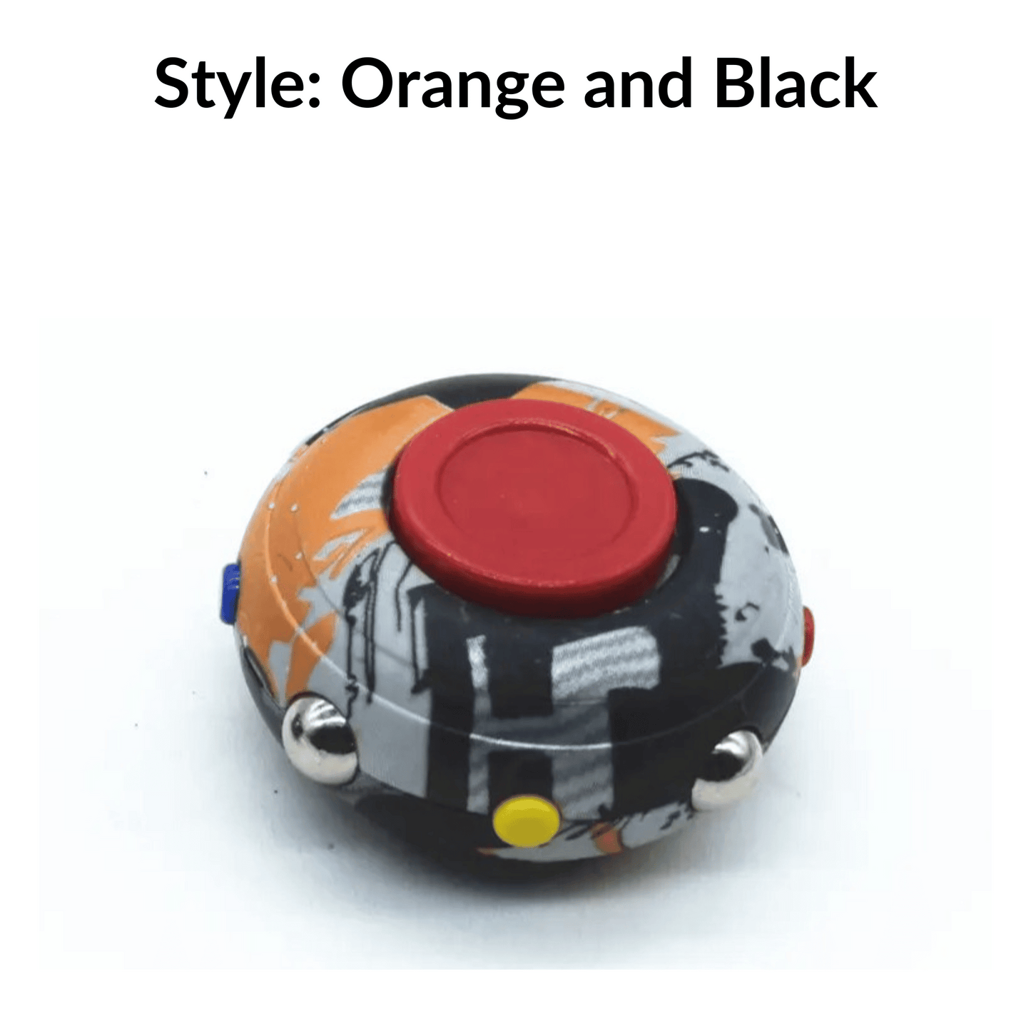Click n Spin Fidget Spinner orange and black