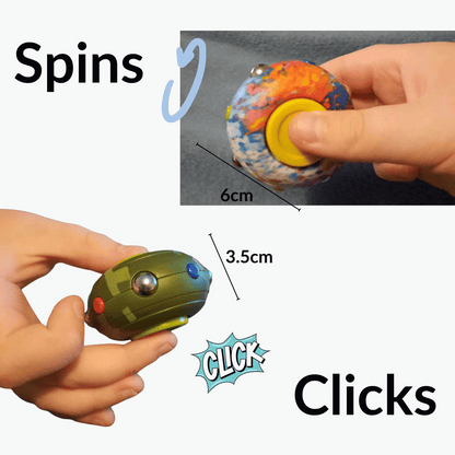 Click n Spin Fidget Spinner in hands