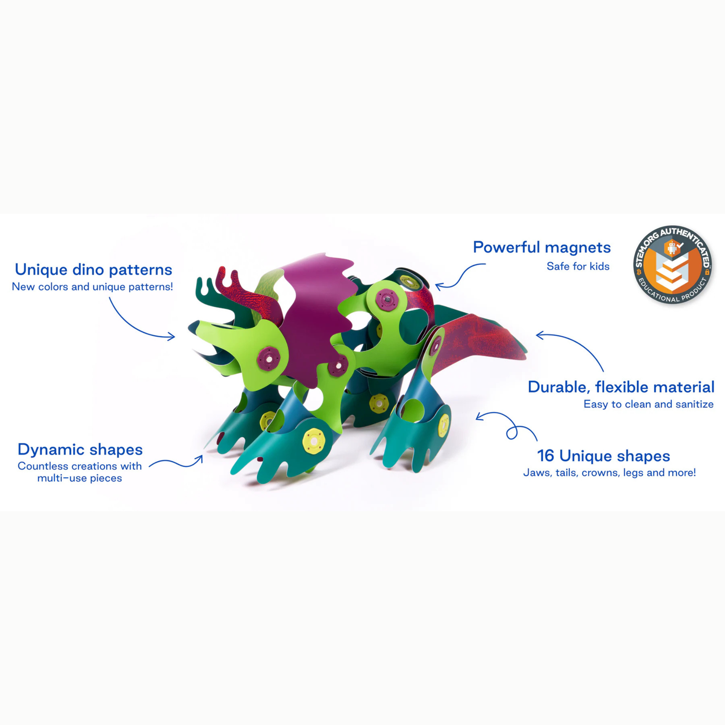 Clixo Dino Adventure Pack Features