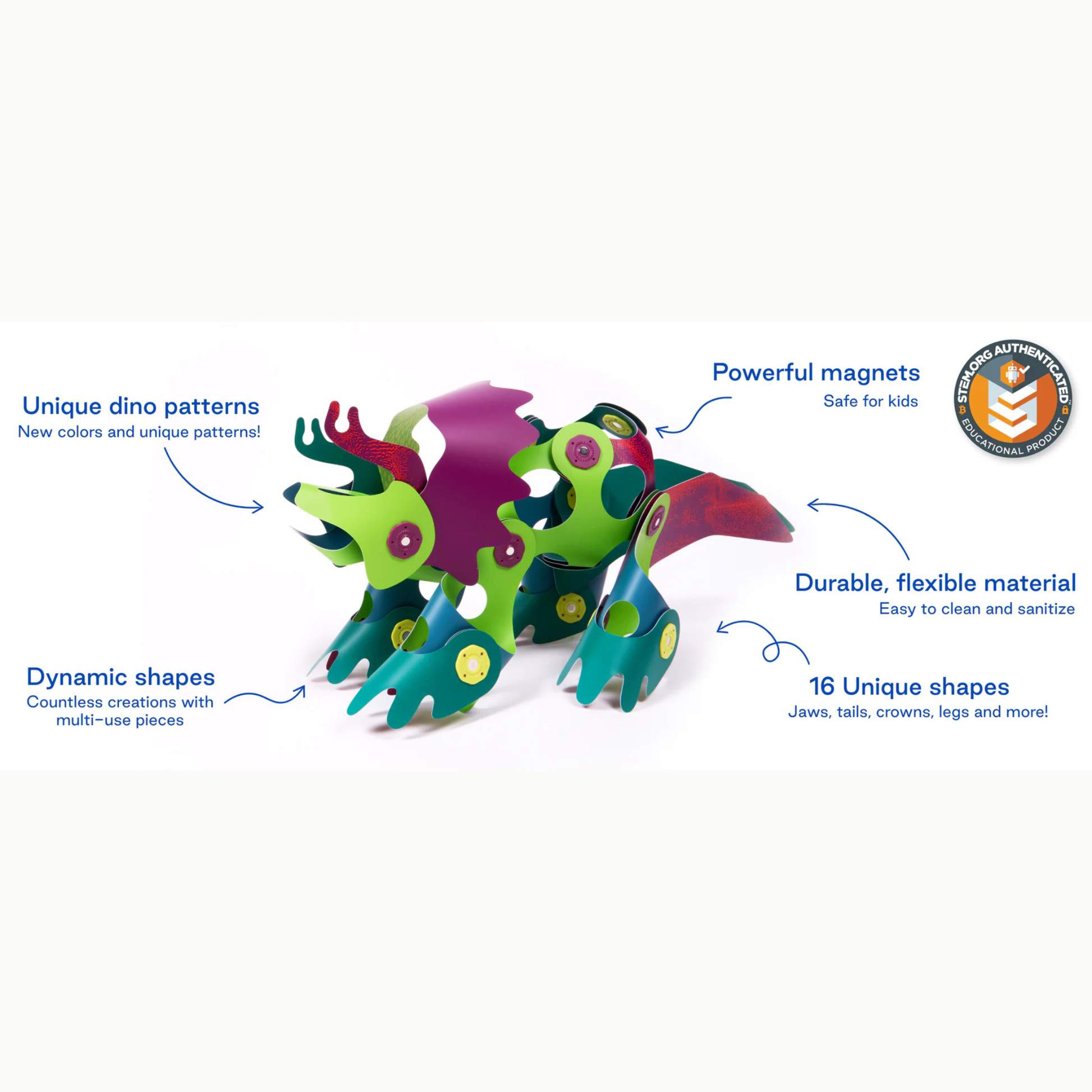 Clixo Dino Adventure Pack Features