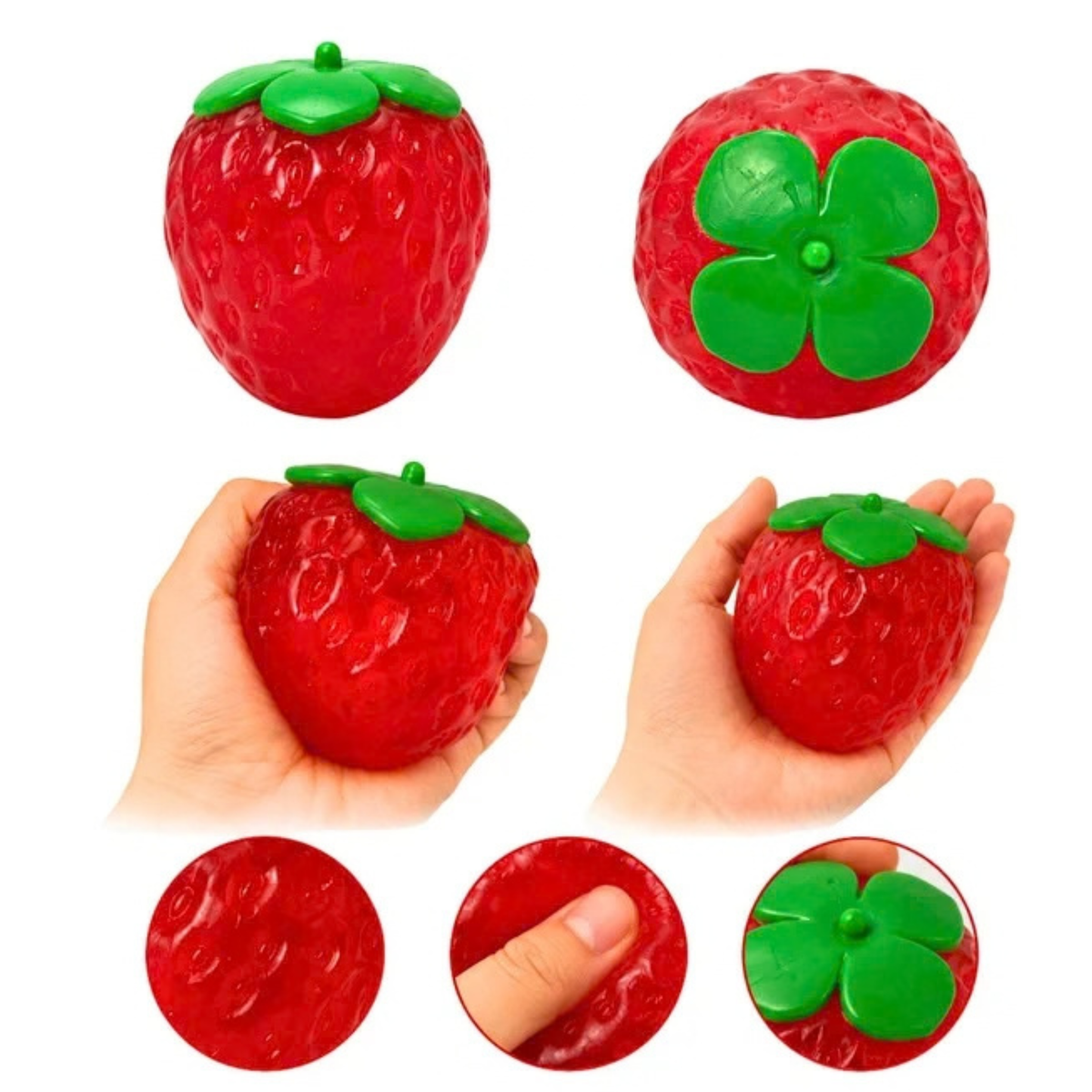 Coconut Oil Strawberry Squishy features