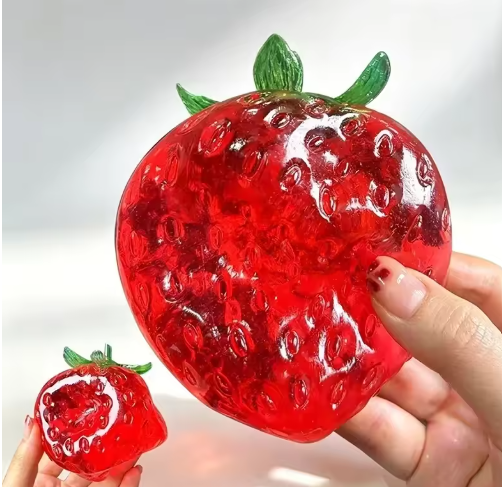 Coconut Oil Strawberry Squishy close up