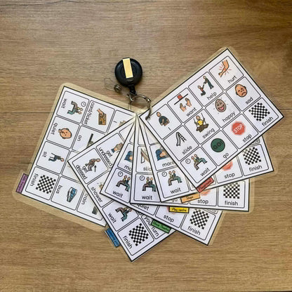 Included Education Community Aided Language Display Set on lanyard