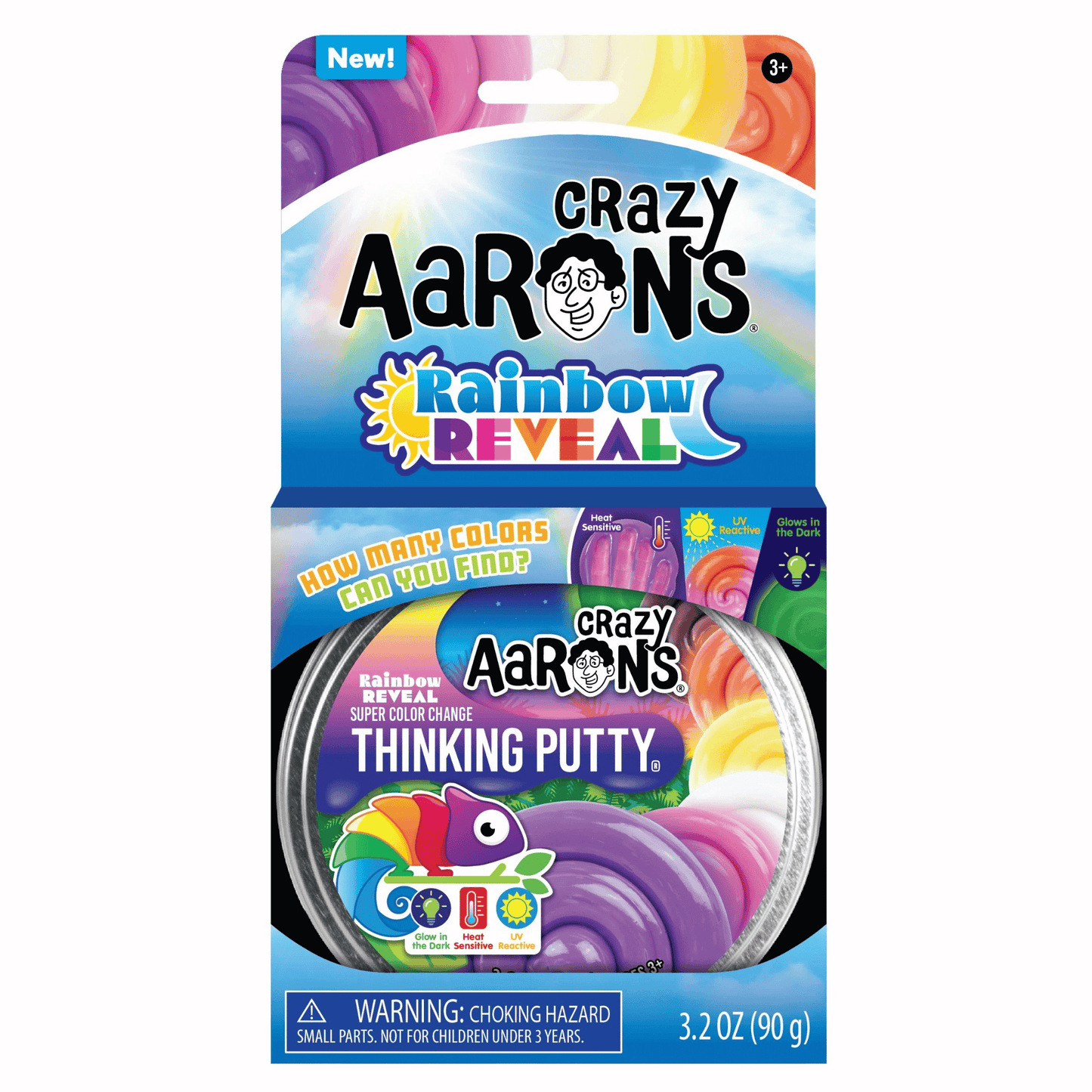 Crazy Aarons Putty Rainbow Reveal Colour change in box