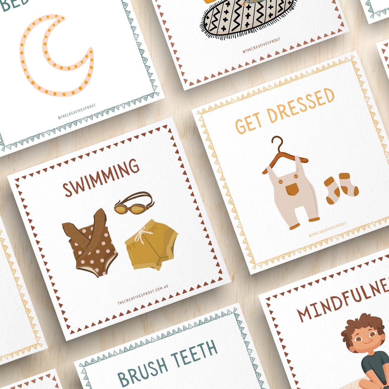 Creative Sprout 72 Routine Card examples