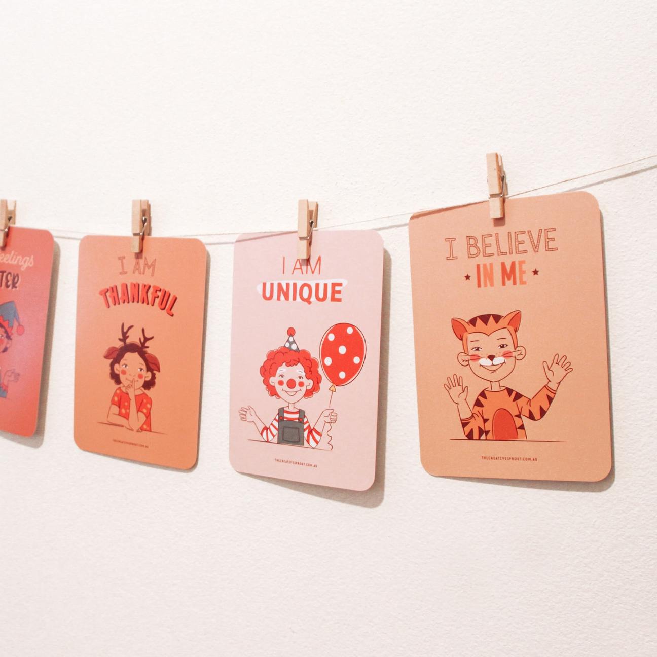 Creative Sprout Affirmation Cards onn display